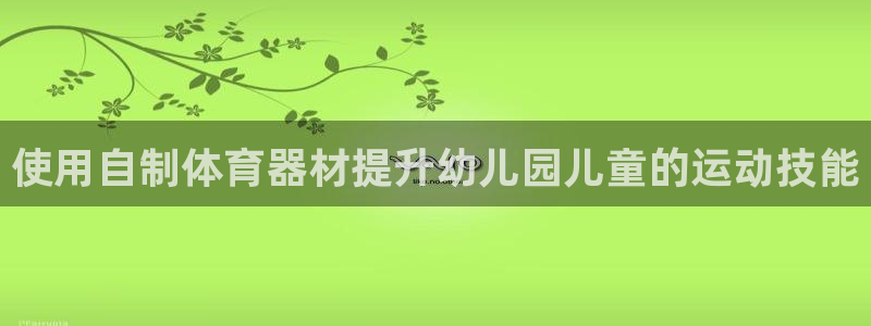 极悦平台客服团队介绍：使用自制体育器材提升幼儿园儿童