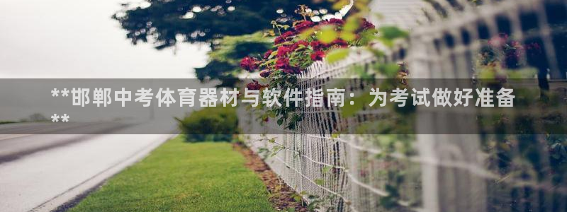极悦平台决7O777：**邯郸中考体育器材与软件指南