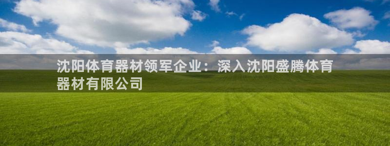 极悦官网的登录方法：沈阳体育器材领军企业：深入沈阳盛