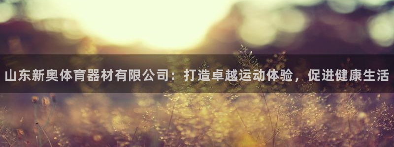 极悦官方网站入口网址是多少：山东新奥体育器材有限公司