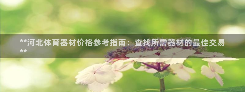 极悦平台注册登录入口：**河北体育器材价格参考指南：