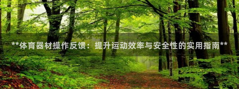 极悦平台代理怎么赚钱：**体育器材操作反馈：提升运动