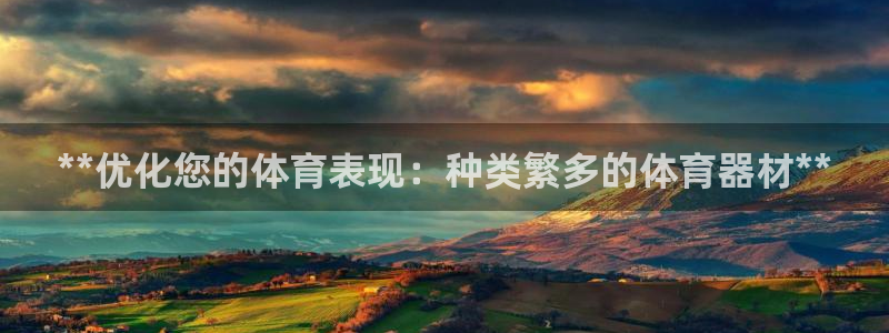 极悦官网入口登录：**优化您的体育表现：种类繁多的体