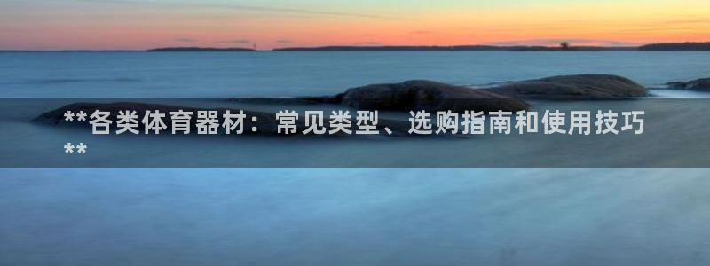 极悦平台注册登录入口官网：**各类体育器材：常见类型