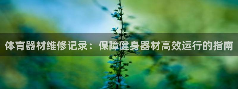 极悦娱乐公司最新招聘信息：体育器材维修记录：保障健身