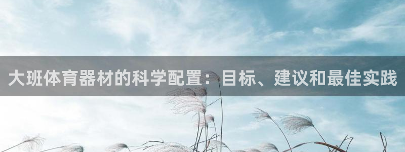 极悦平台注册失败如何解决问题：大班体育器材的科学配置
