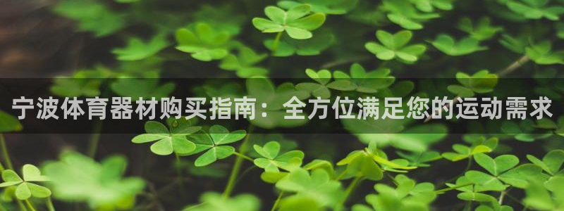 极悦娱乐官网最新版本更新内容：宁波体育器材购买指南：